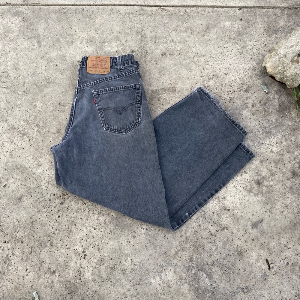 Vintage Distressed Men’s Levi’s Black Jeans